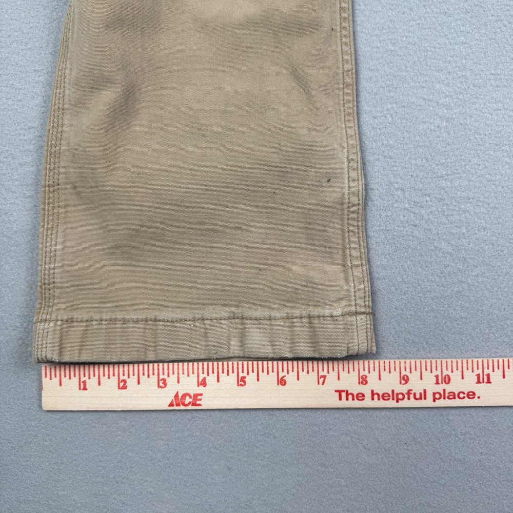 Carhartt Thrashed Relaxed Fit Rugged Flex Rigby Dungaree Tan Pants Mens 33x34 - Picture 8 of 9